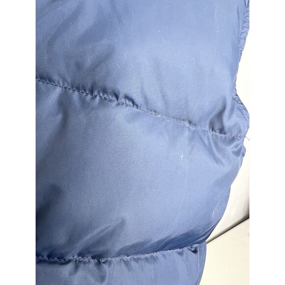 Vintage Eddie Bauer Blue Puffer Zip Vest Outdoor Men’s Size Medium - Picture 10 of 13